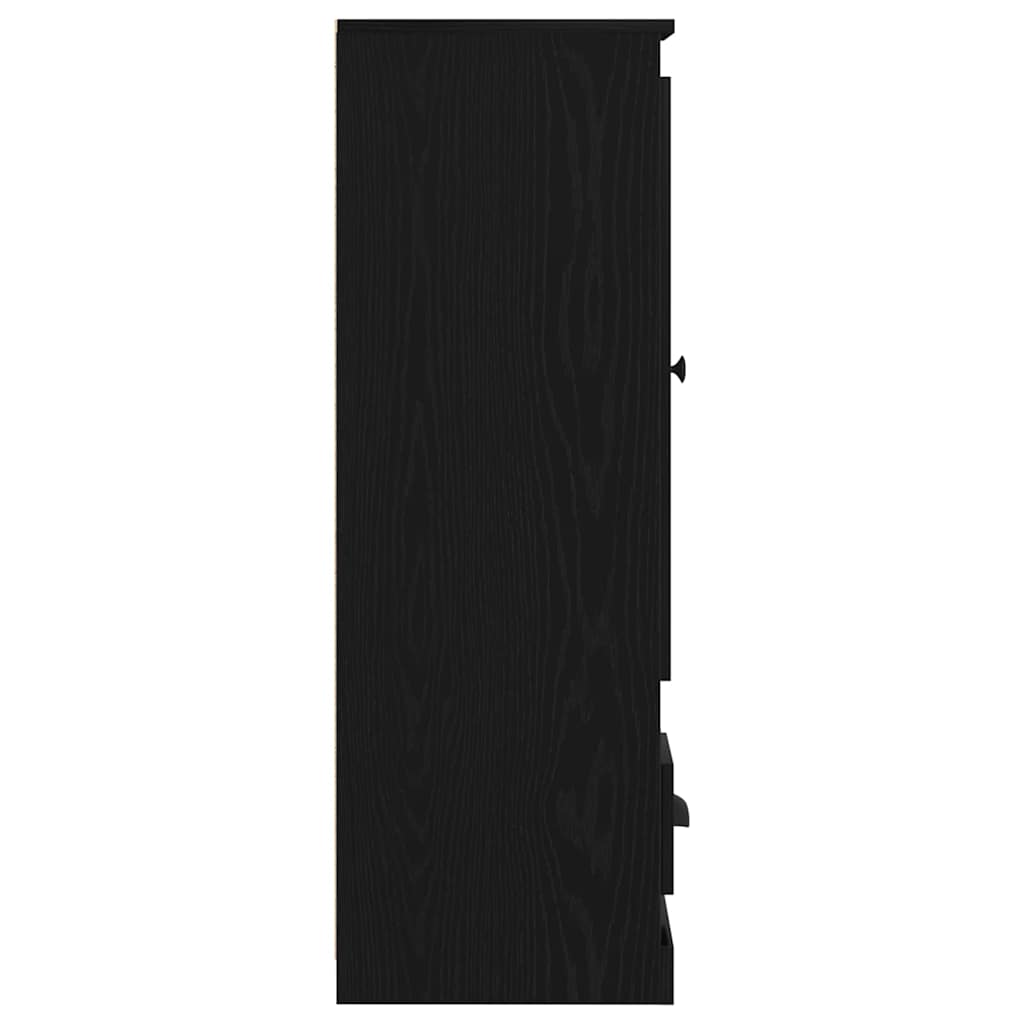 Highboard Μαύρη Οξυά 36 x 35.5 x 103.5 εκ. Επεξεργασμένο ξύλο