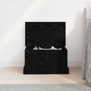 Κουτί αποθήκευσης Μαύρη δρυς 50 x 30 x 28 cm Επεξεργασμένο ξύλο - Pakobazaar