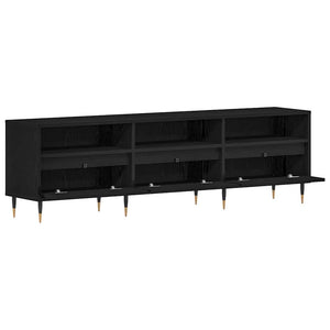 Ντουλάπι TV Μαύρη Οξυά 150 x 30 x 44,5 εκ. Επεξεργασμένο ξύλο - Pakobazaar