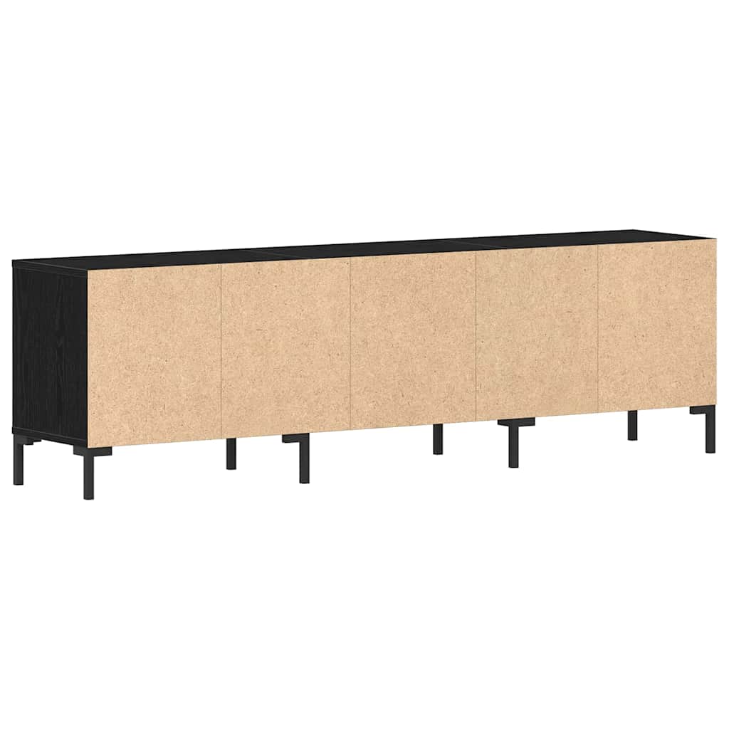 Ντουλάπι TV Μαύρη Οξυά 150 x 30 x 44,5 εκ. Επεξεργασμένο ξύλο