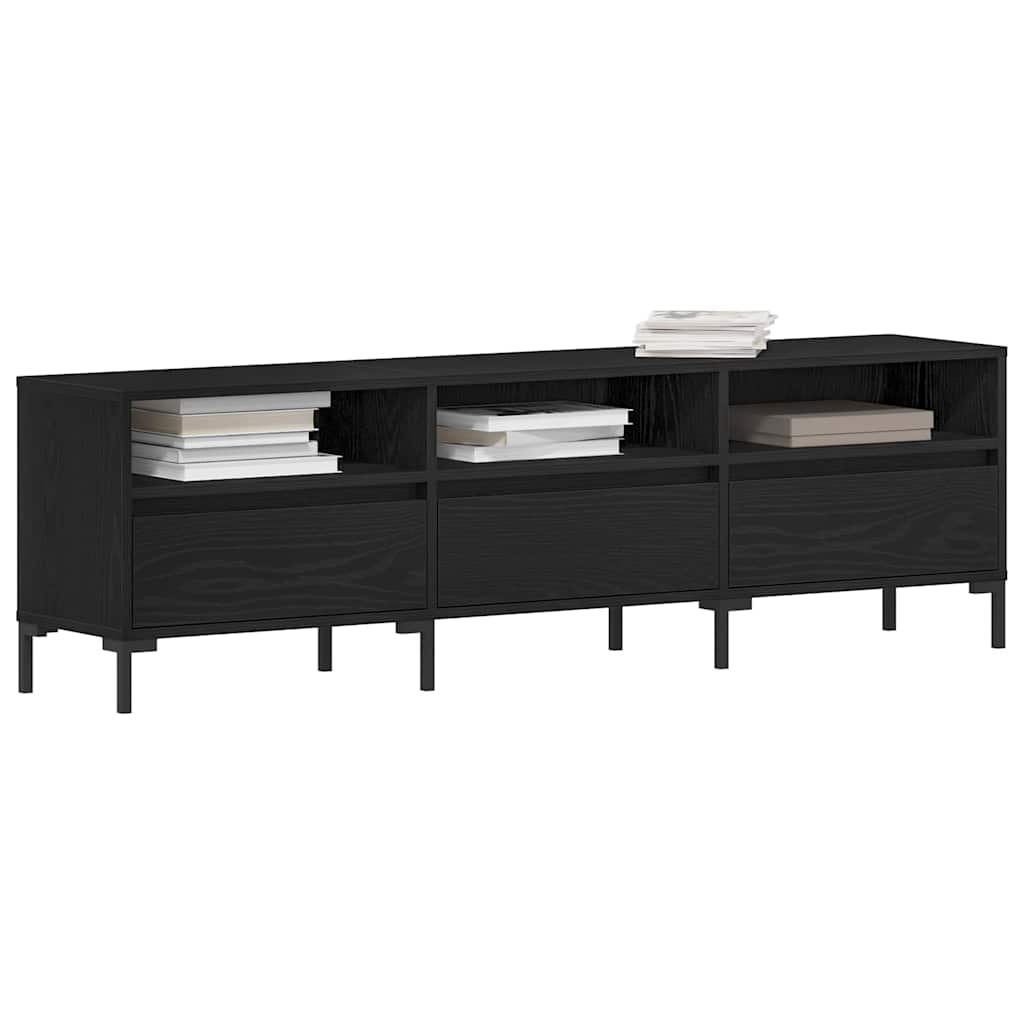 Ντουλάπι TV Μαύρη Οξυά 150 x 30 x 44,5 εκ. Επεξεργασμένο ξύλο