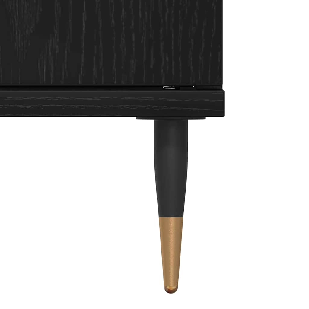 Ντουλάπι Μπάνιου Μαύρη Οξυά 65 x 33 x 60 εκ Επεξεργασμένο ξύλο