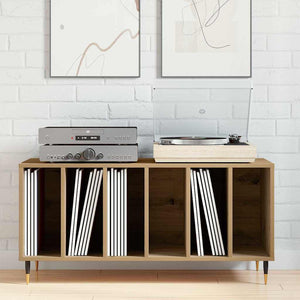 Ντουλάπι δίσκων βινυλίου με ράφι artisan δρυς 100 x 38 x 48 εκ. - Pakobazaar