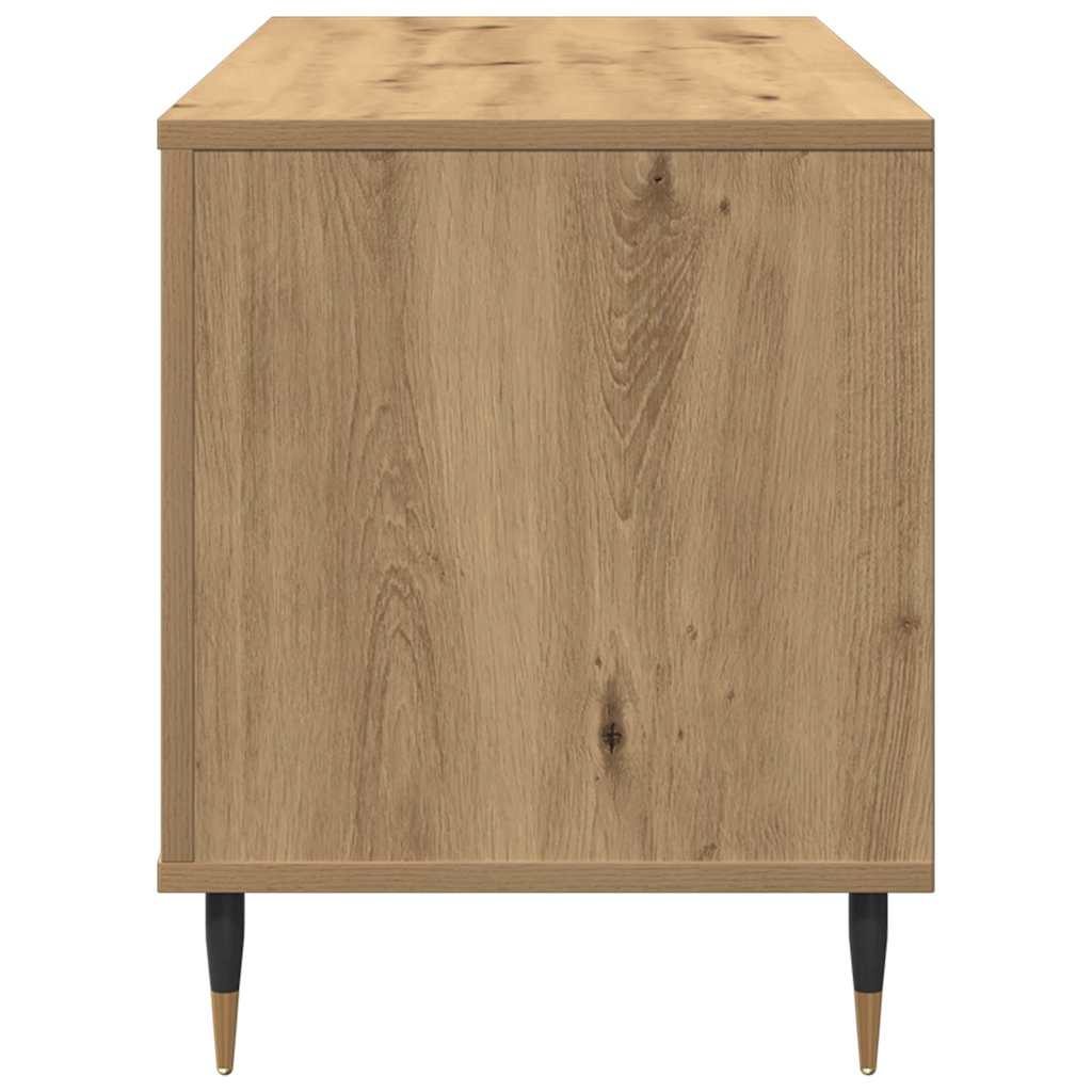 Ντουλάπι δίσκων βινυλίου με ράφι artisan δρυς 100 x 38 x 48 εκ. - Pakobazaar