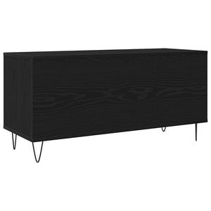 Ντουλάπι δίσκων βινυλίου Μαύρη Οξυά 100 x 38 x 48 εκ.