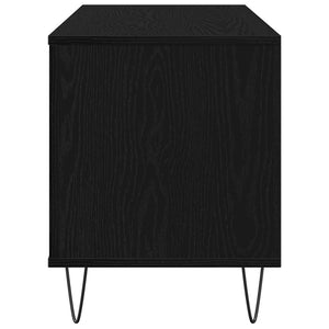 Ντουλάπι δίσκων βινυλίου Μαύρη Οξυά 100 x 38 x 48 εκ.