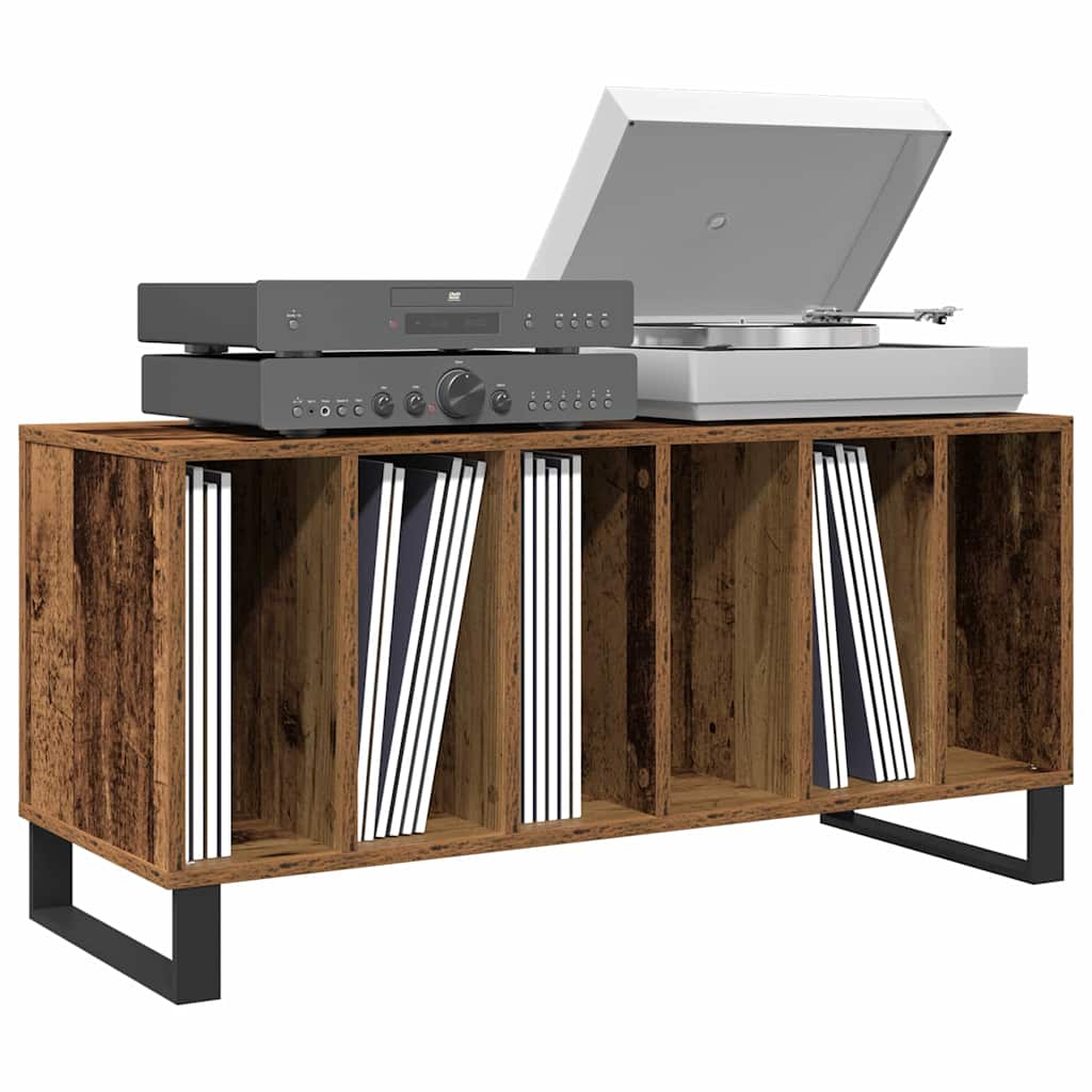 Ντουλάπι δίσκων βινυλίου με ράφι Παλαιό ξύλο 100 x 38 x 48 εκ. - Pakobazaar