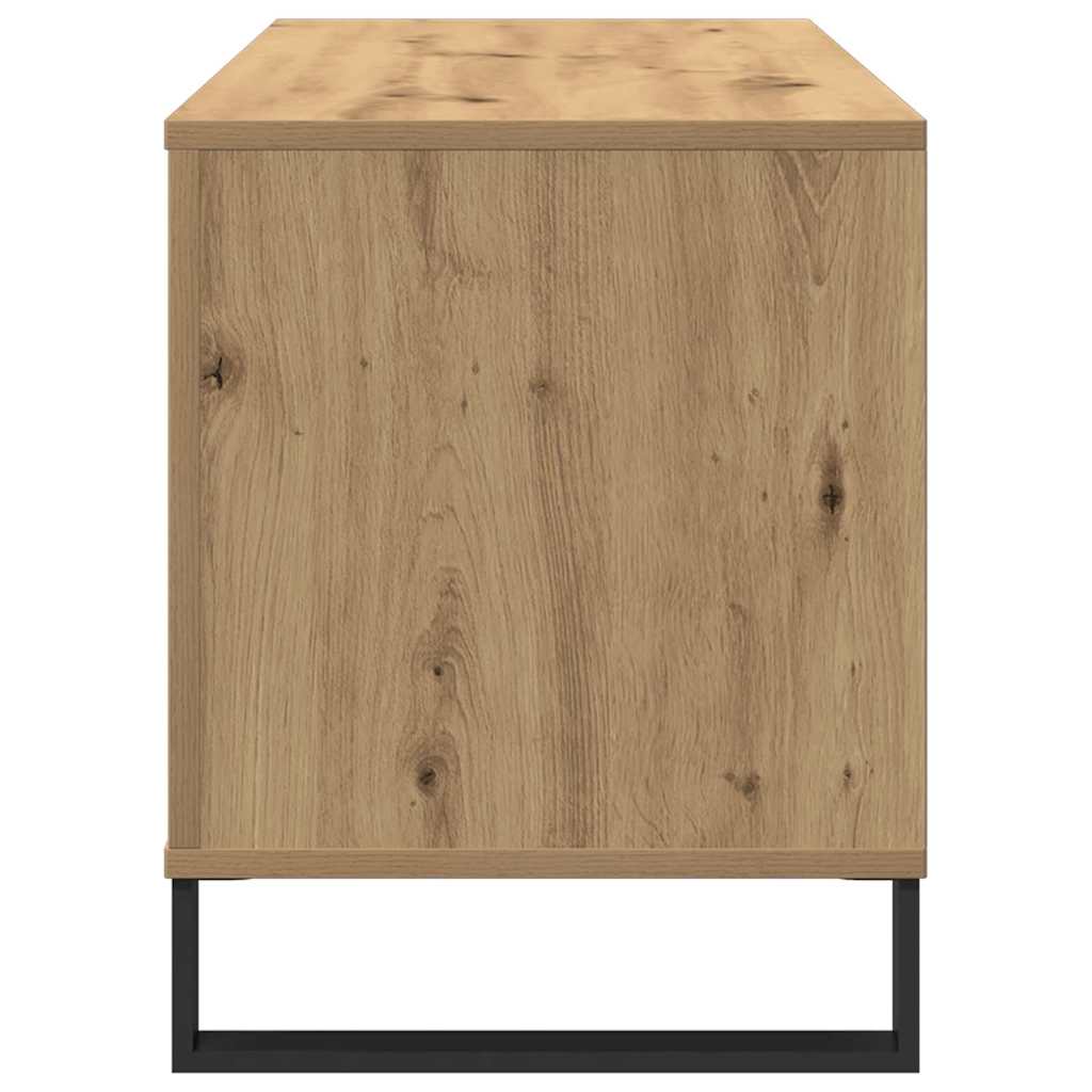 Ντουλάπι δίσκων βινυλίου με ράφι artisan δρυς 100 x 38 x 48 εκ.
