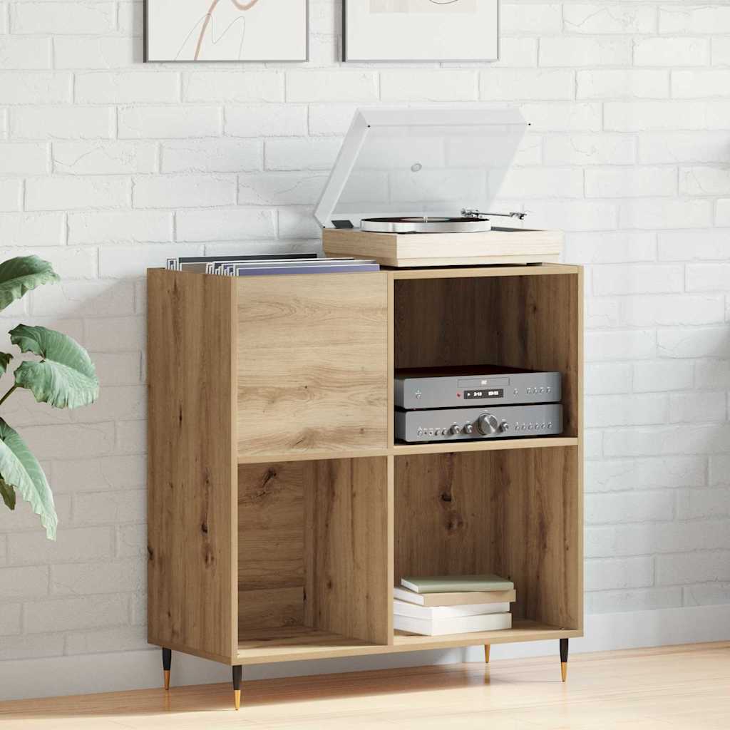 Ντουλάπι δίσκων βινυλίου artisan δρυς 85 x 38 x 89 εκ.