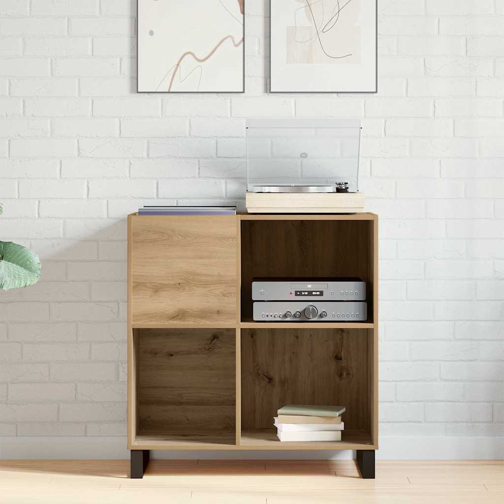 Ντουλάπι δίσκων βινυλίου με ράφι artisan δρυς 85 x 38 x 89 εκ.