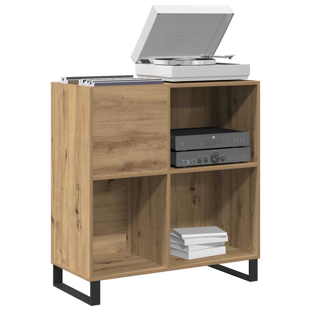 Ντουλάπι δίσκων βινυλίου με ράφι artisan δρυς 85 x 38 x 89 εκ.