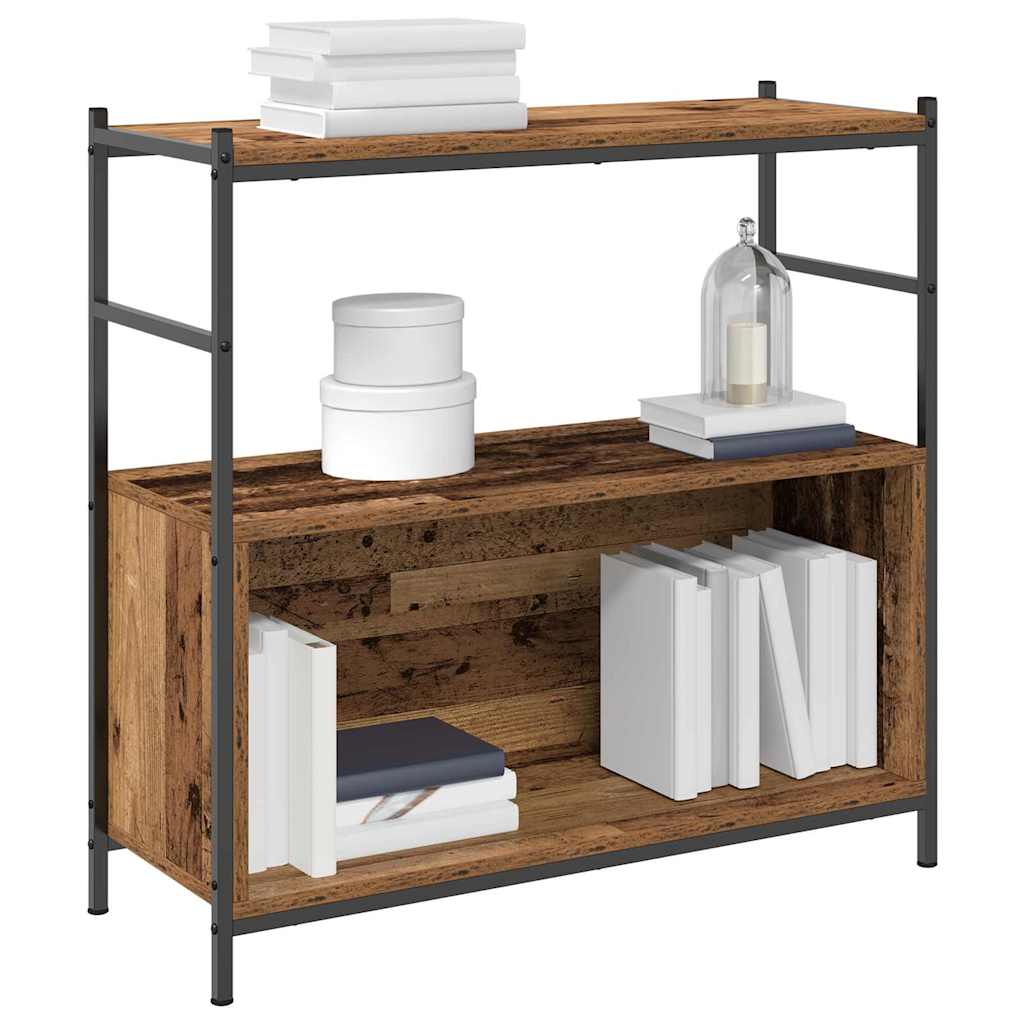 Ράφι Βιβλίων Καπνιστή δρυς 80 x 30 x 78.5 εκ Επεξεργασμένο ξύλο