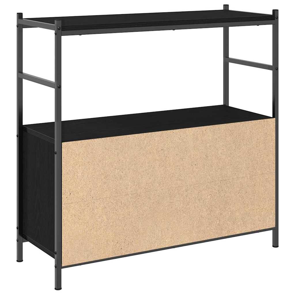 Ράφι Βιβλίων Μαύρη δρυς 80 x 30 x 78.5 εκ Επεξεργασμένο ξύλο