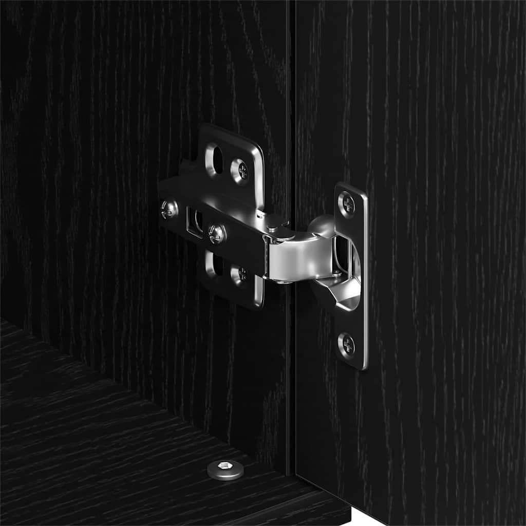 Πλαϊνό γραφείο Μαύρη Οξυά 101,5 x 35 x 70 εκ Επεξεργασμένο ξύλο