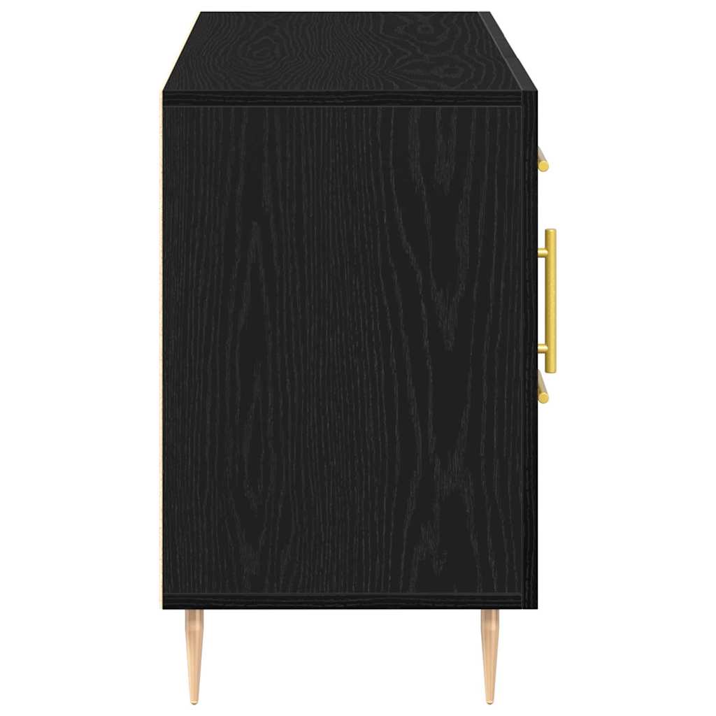 Πλαϊνό γραφείο Μαύρη Οξυά 100 x 36 x 60 εκ. Επεξεργασμένο ξύλο