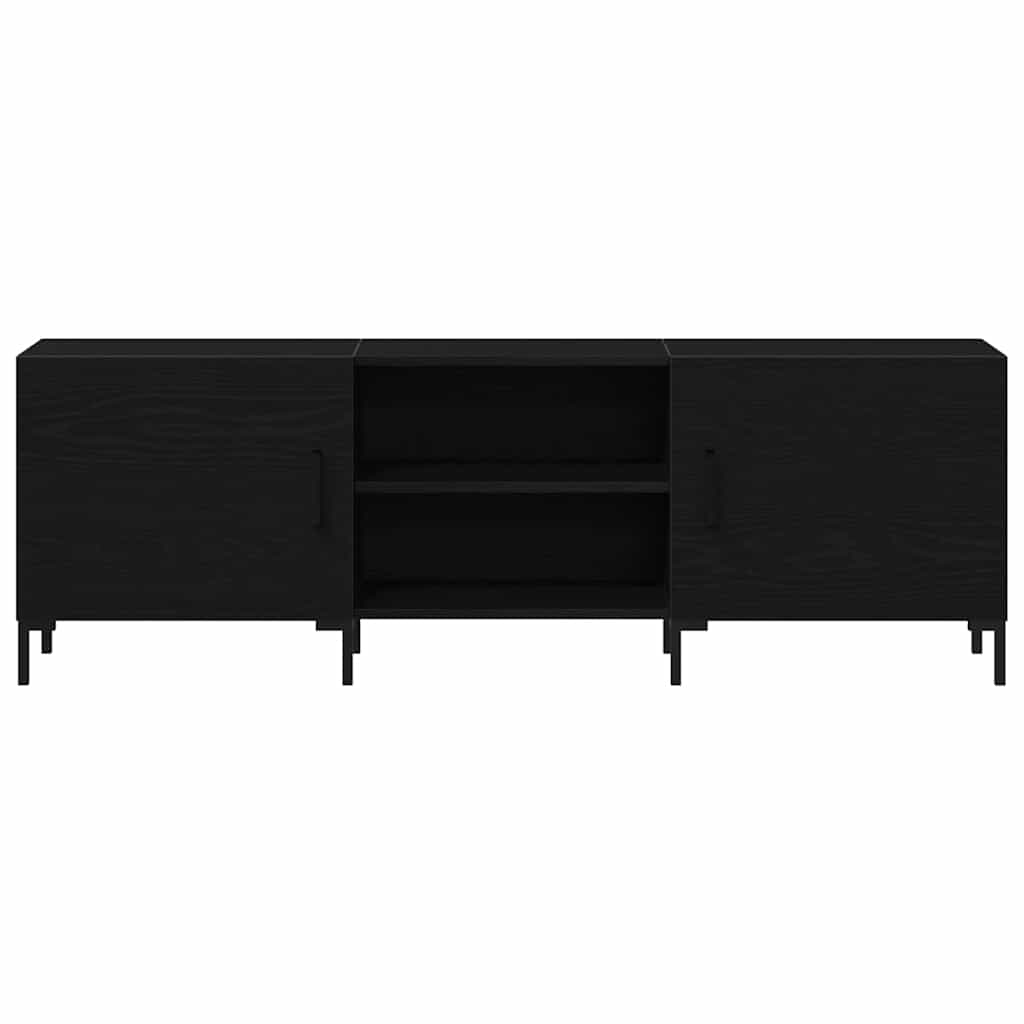 Σετ επίπλου τηλεόρασης Επιτοίχιο Μαύρη Οξυά 150 x 30 x 50 cm