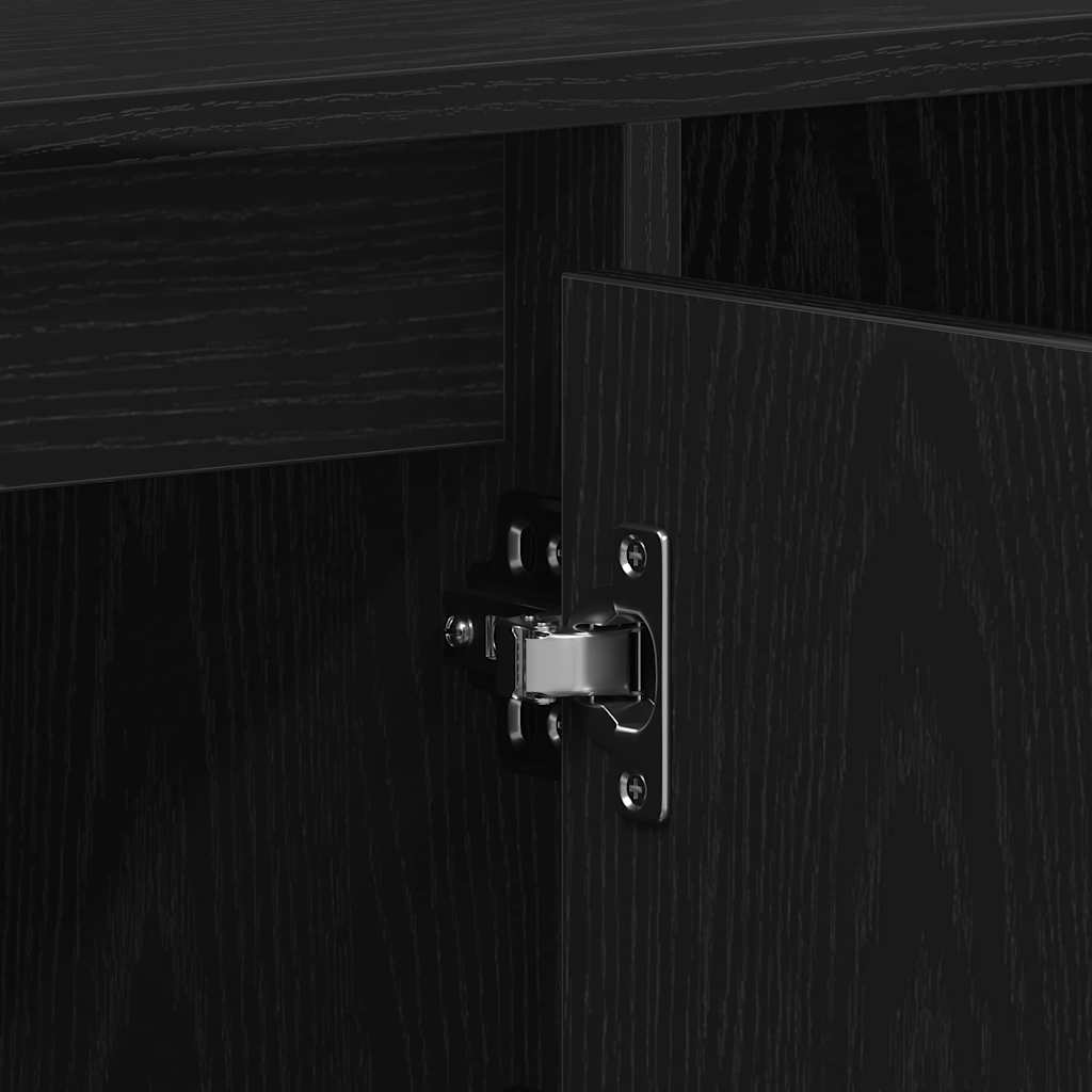 Σετ επίπλου τηλεόρασης Επιτοίχιο Μαύρη Οξυά 100 x 35 x 55 εκ