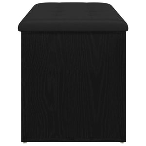 Παγκάκι με αποθήκευση Μαύρη δρυς 102 x 42 x 45 εκ. - Pakobazaar