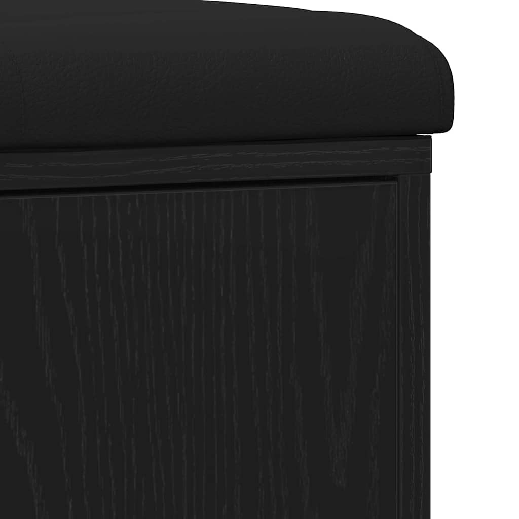 Παγκάκι με αποθήκευση με ράφι Μαύρη Οξυά 102 x 32 x 50 cm - Pakobazaar