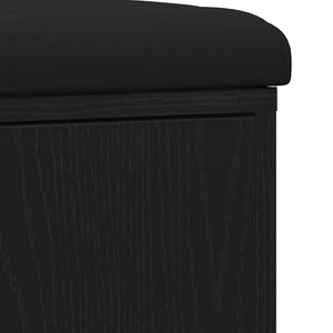 Παγκάκι με αποθήκευση με ράφι Μαύρη Οξυά 102 x 32 x 50 cm - Pakobazaar