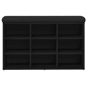 Πάγκος για παπούτσια Μαύρο 82 x 32 x 50 cm Επεξεργασμένο Ξύλο