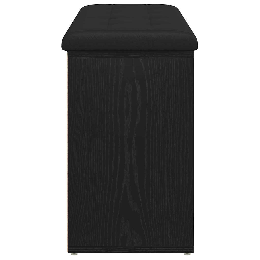 Πάγκος για παπούτσια με ράφι Μαύρη Οξυά 102 x 32 x 50 cm