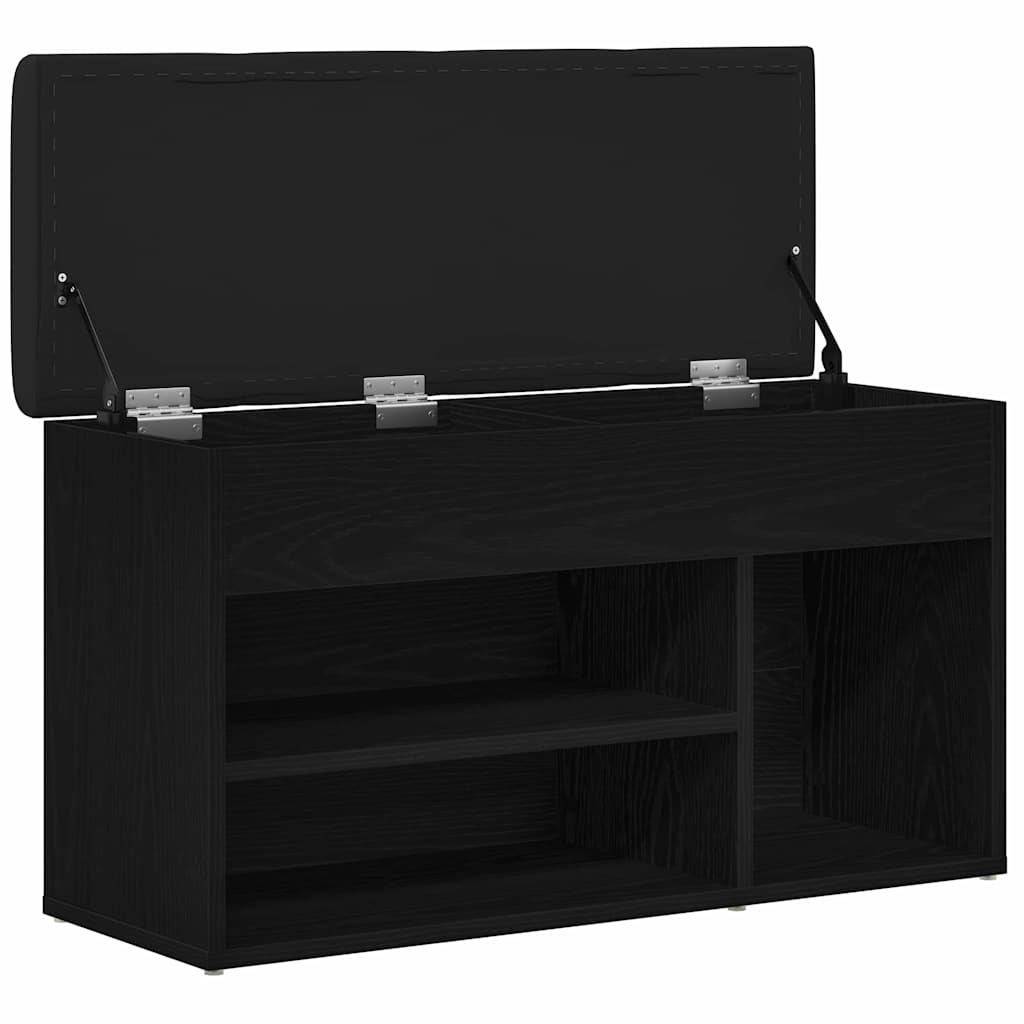 Πάγκος για παπούτσια Μαύρο 80 x 30 x 45 cm Επεξεργασμένο ξύλο - Pakobazaar