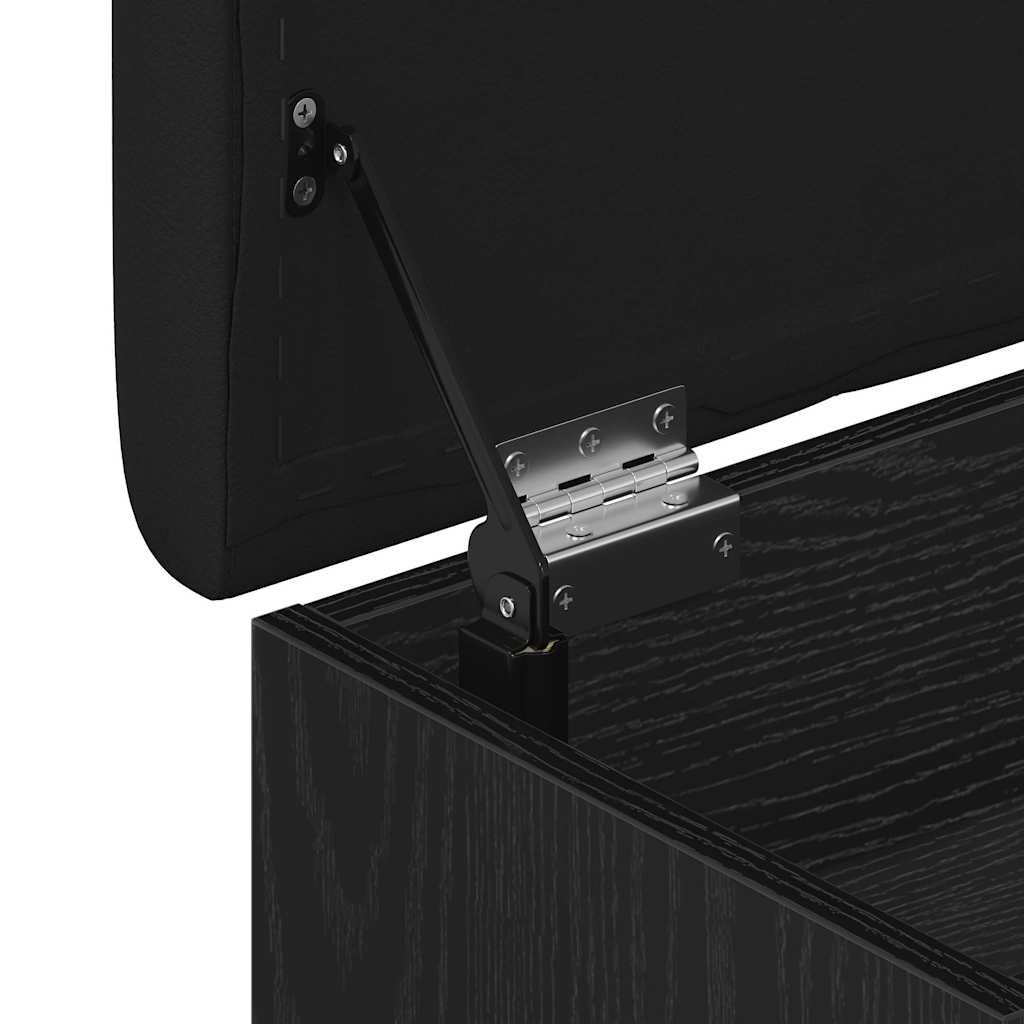 Παγκάκι με αποθήκευση με ράφι Μαύρη Οξυά 62 x 32 x 50 εκ - Pakobazaar