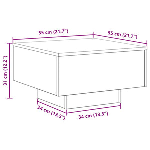 Τραπεζάκι σαλονιού Παλιό Ξύλο 55 x 55 x 31 cm - Pakobazaar