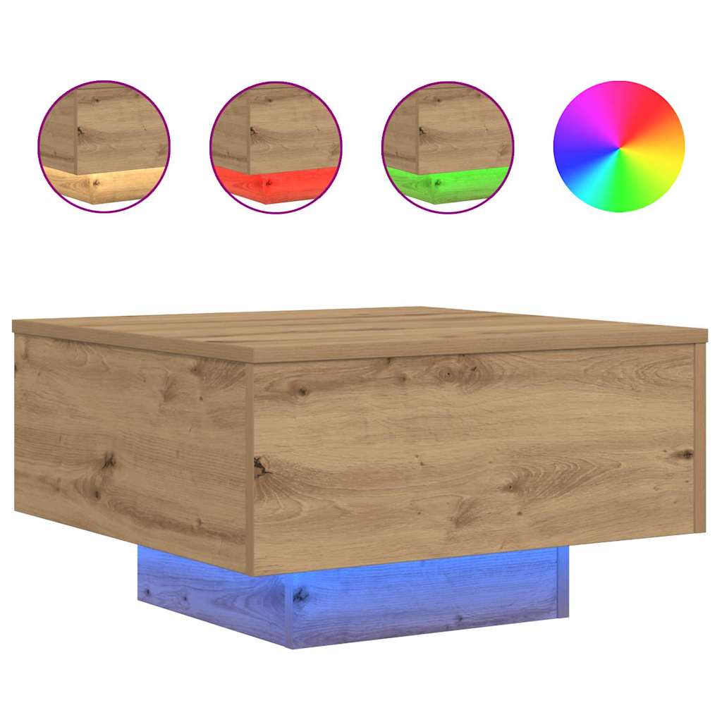Τραπεζάκι σαλονιού Artisan Oak 55 x 55 x 31 εκ - Pakobazaar