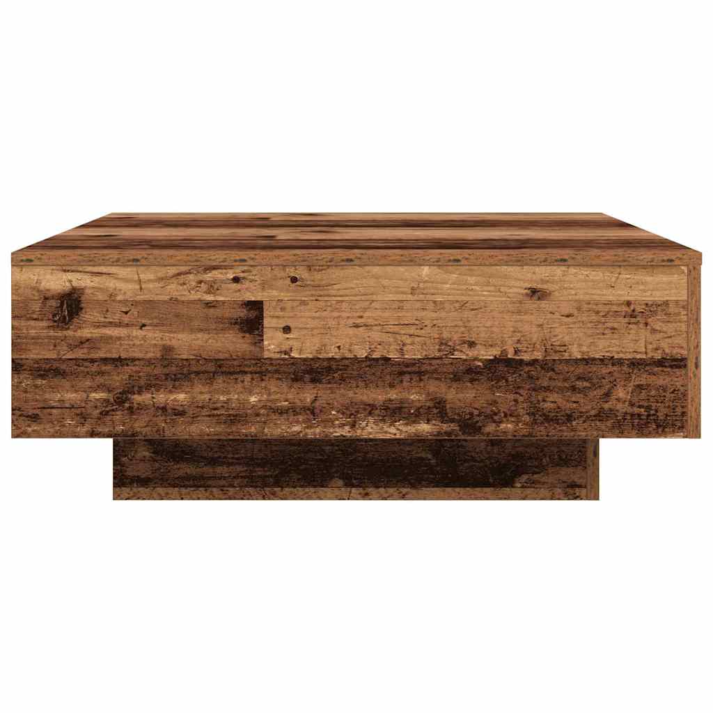 Τραπεζάκι σαλονιού Παλιό Ξύλο και Μπλε 80 x 80 x 31 cm - Pakobazaar