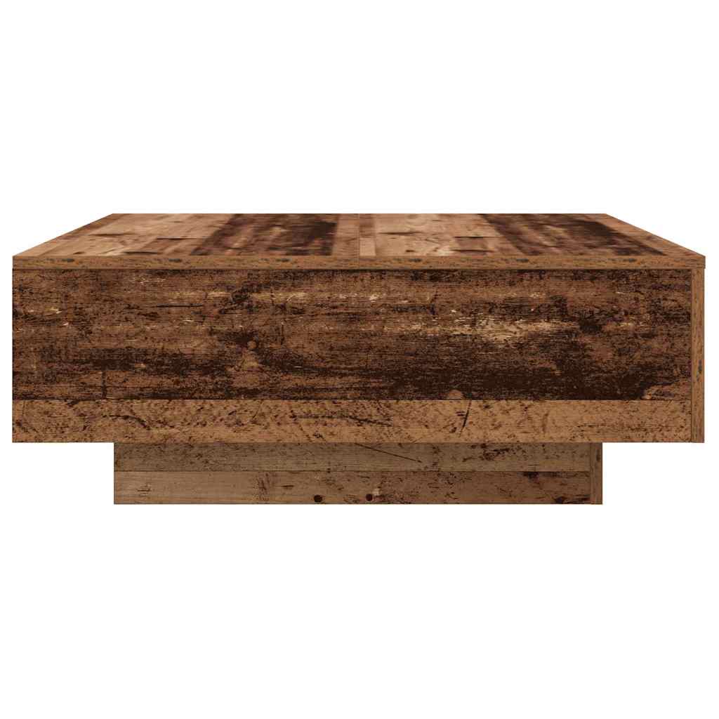 Τραπεζάκι σαλονιού Παλιό Ξύλο και Μπλε 80 x 80 x 31 cm - Pakobazaar