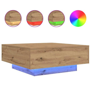 Τραπεζάκι σαλονιού Artisan Oak 80 x 80 x 31 cm - Pakobazaar