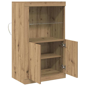 Πλευρικό Τραπέζι LED Artisan Oak 60,5 x 37 x 100 εκ - Pakobazaar