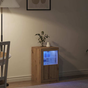 Πλευρικό Τραπέζι LED Artisan Oak 41 x 37 x 67 εκ - Pakobazaar