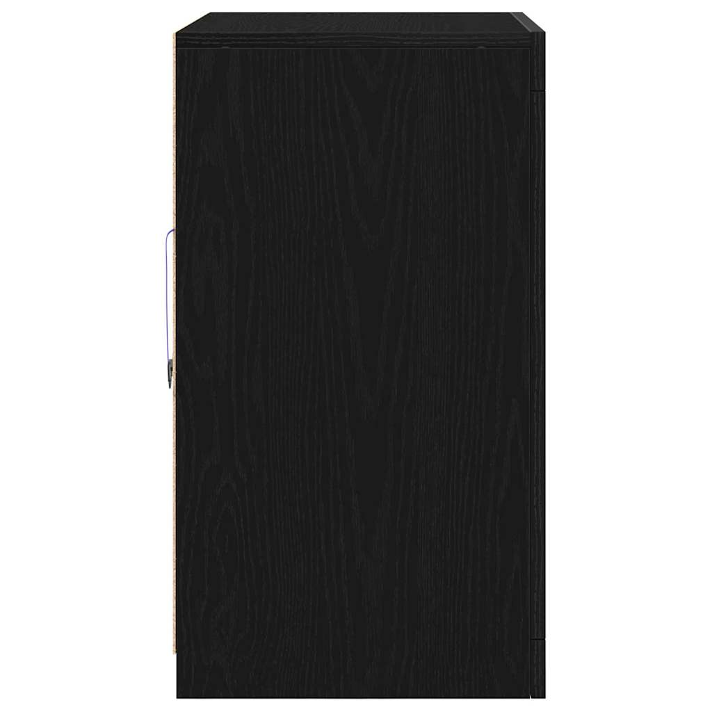 Πλευρικό Τραπέζι LED 2 pcs Μαύρη Οξυά 41 x 37 x 67 εκ - Pakobazaar