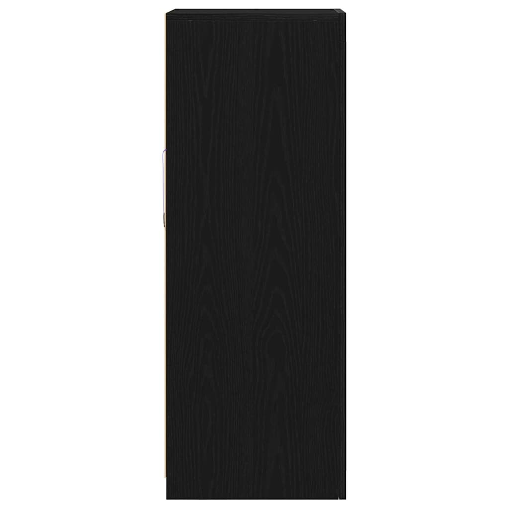 Πλευρικό Τραπέζι LED Μαύρο 41 x 37 x 100 εκ Επεξεργασμένο ξύλο - Pakobazaar