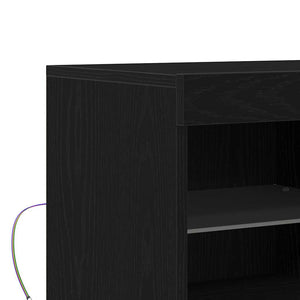 Πλευρικό Τραπέζι LED Μαύρο 81 x 37 x 66,5 εκ. - Pakobazaar