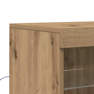 Πλευρικό Τραπέζι LED Artisan Oak 41 x 37 x 67 εκ - Pakobazaar