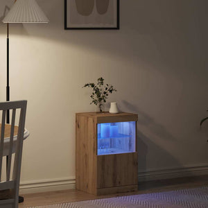 Πλευρικό Τραπέζι LED Artisan Oak 41 x 37 x 67 εκ - Pakobazaar