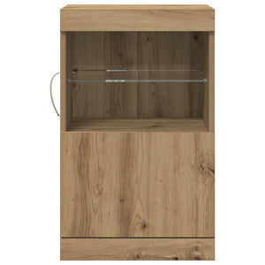 Πλευρικό Τραπέζι LED Artisan Oak 41 x 37 x 67 εκ - Pakobazaar
