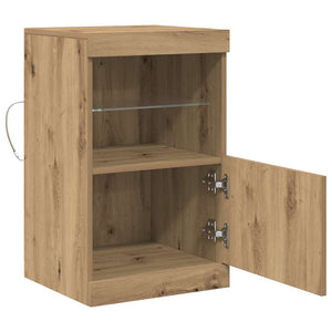 Πλευρικό Τραπέζι LED Artisan Oak 41 x 37 x 67 εκ - Pakobazaar