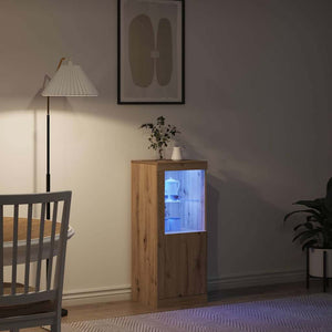 Πλευρικό Τραπέζι LED Artisan Oak 41 x 37 x 100 εκ - Pakobazaar