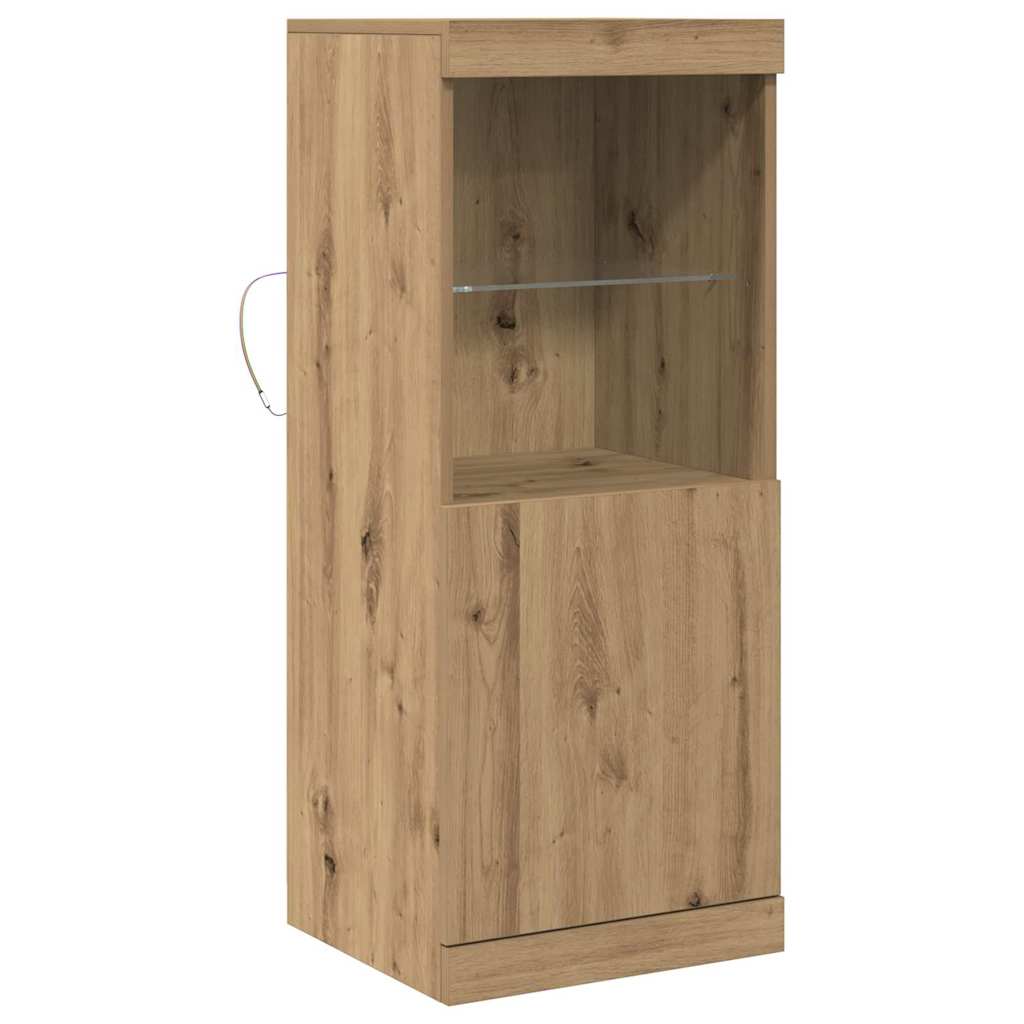 Πλευρικό Τραπέζι LED Artisan Oak 41 x 37 x 100 εκ - Pakobazaar