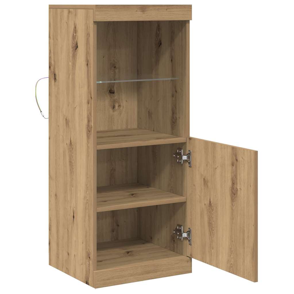 Πλευρικό Τραπέζι LED Artisan Oak 41 x 37 x 100 εκ - Pakobazaar