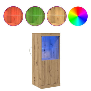 Πλευρικό Τραπέζι LED Artisan Oak 41 x 37 x 100 εκ - Pakobazaar