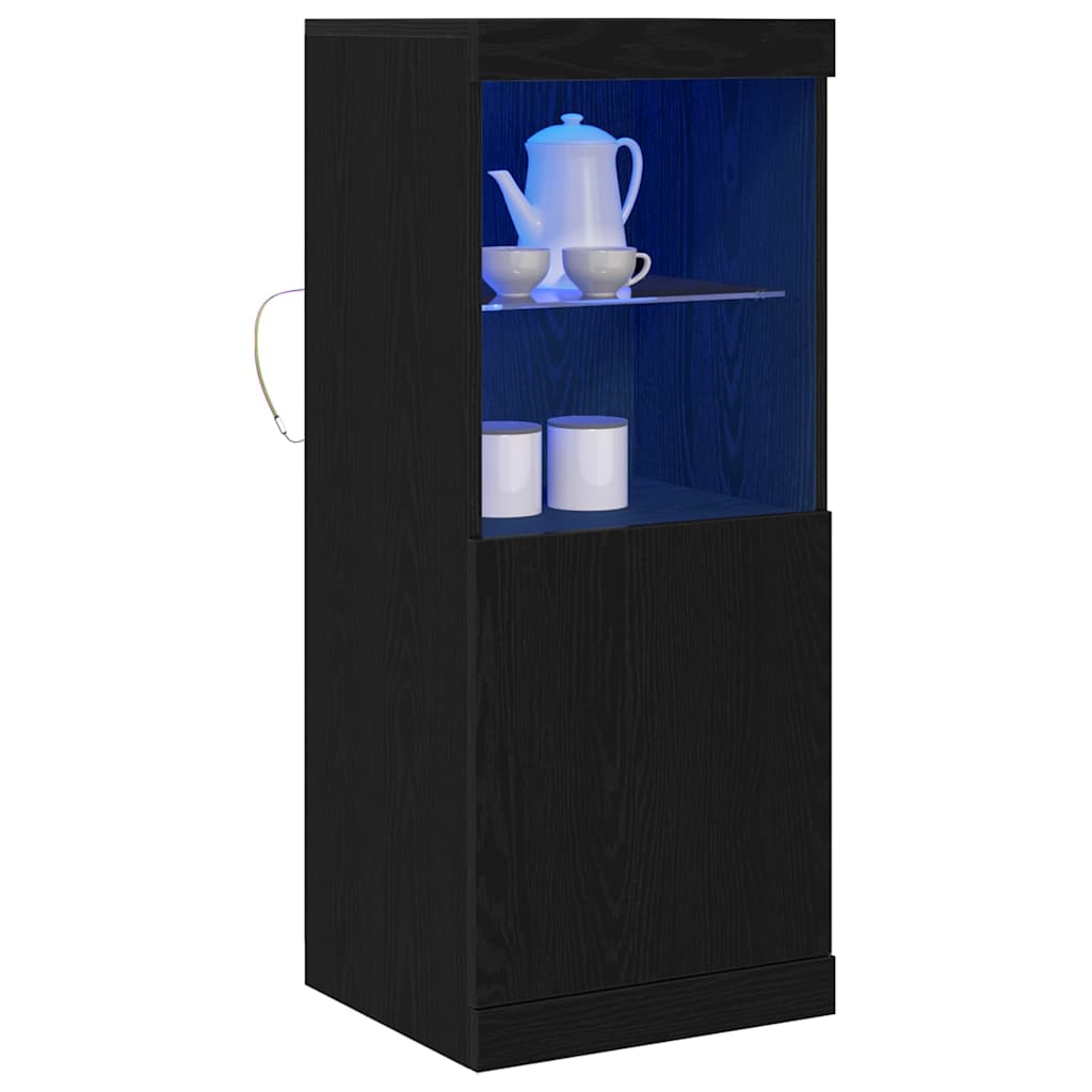 Πλευρικό Τραπέζι LED Μαύρη Οξυά 41 x 37 x 100 εκ - Pakobazaar