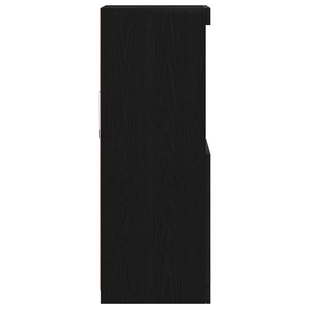 Πλευρικό Τραπέζι LED Μαύρη Οξυά 41 x 37 x 100 εκ - Pakobazaar