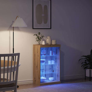Πλευρικό Τραπέζι LED Artisan Oak 60,5 x 37 x 100 εκ - Pakobazaar