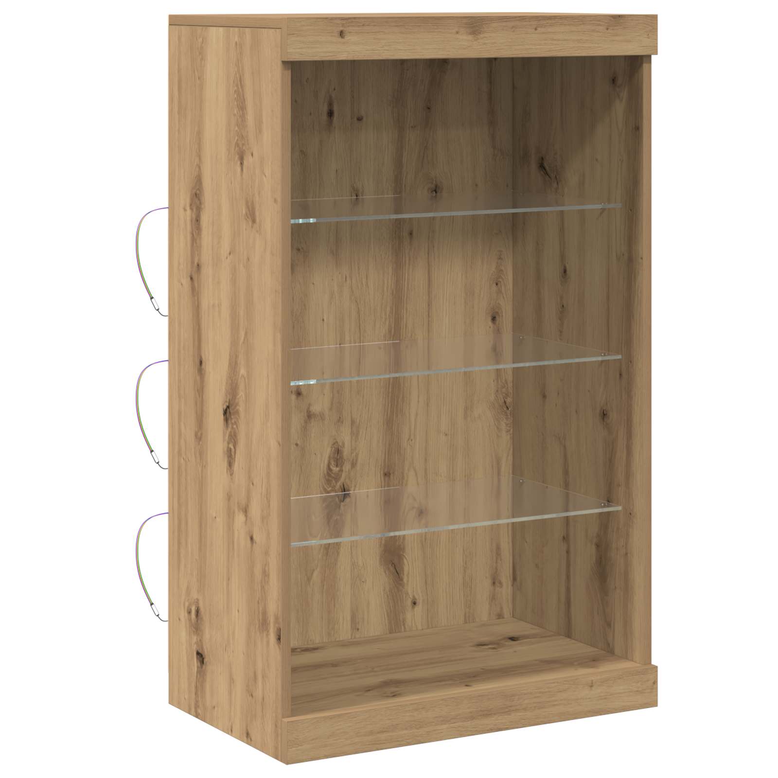 Πλευρικό Τραπέζι LED Artisan Oak 60,5 x 37 x 100 εκ - Pakobazaar